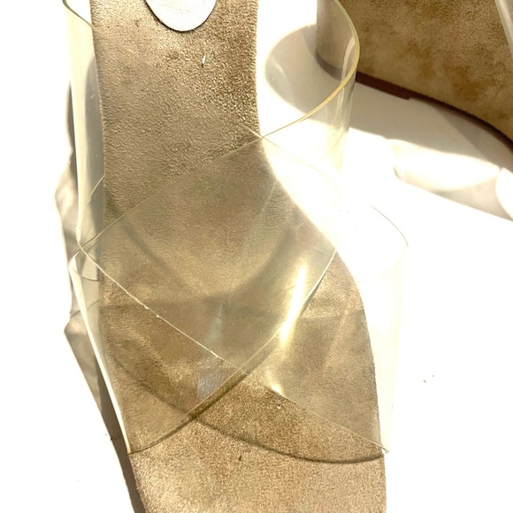 Jeffrey Campbell clear lucite wedges. Size 8.5. - Picture 6 of 9